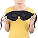 PeNeede 100% Blackout 3D Sleeping Eye Mask Contoured, Soft Memory Foam Molded Night Sleep Mask Eye Cover for Women/Men, Adjustable Comfort Blindfold Eye Shades for Nap/Migraine/Camping/Travel (Black)…