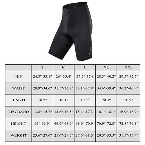image for Deeoutlife Men's Cycling Shorts Bicycle Bike 3D Padded Biking Half Pan
