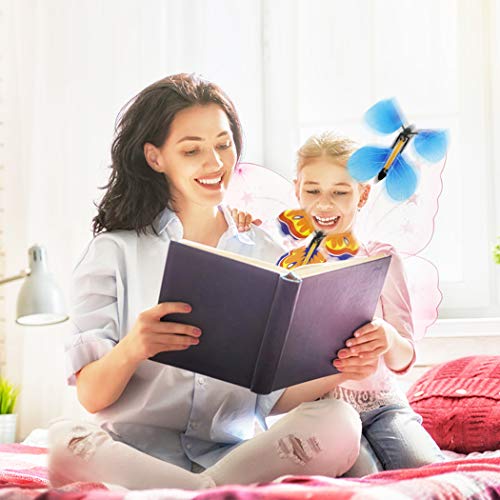 B bangcool Magic Flying Butterflies, Magical Fly Butterfly Natural Wind Up Powered Fly Up Fairy Butterflies for All Age People (20 PCS)