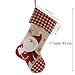 Wewill Classic Christmas Stockings Set of 2 Santa Snowman Xmas Decor Party Favor for Family, 17-Inch (Style 2)