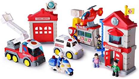 Happkid 3969T Fire Station Toy Fire 