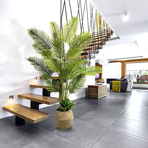 Faux palm tree in room setting, priced at $179.99 as of Aug 09, 2023.
