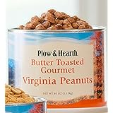 Flavored Extra Large Virginia Peanuts, 40 oz. Tin - 6.25 L x 6.25 W x 5 H - Butter Toasted