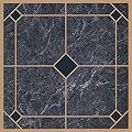 45 Self Adhesive Blue+Gold 12" X 12" Vinyl Flooring Tiles