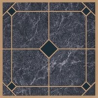 45 Self Adhesive Blue+Gold 12" X 12" Vinyl Flooring Tiles