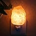 niceEshop(TM) Natural Crystal Himalayan Salt Lamp Night Light Plug in Wall Decorative Air Purifier Nursery Lamp(Natural)