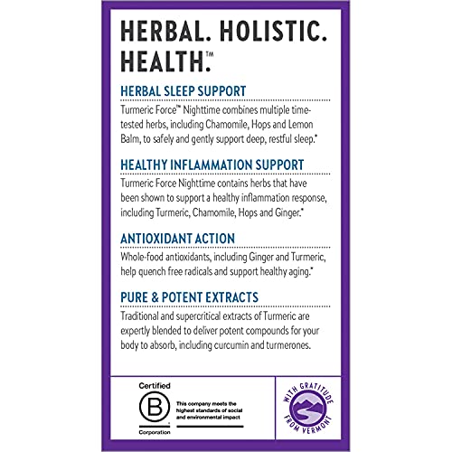 New Chapter Turmeric Supplement + Sleep Aid Turmeric Force Nighttime