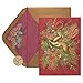 Papyrus Holiday Cards Boxed with Envelopes, Warm Wishes, Gold Reindeer (12-Count)