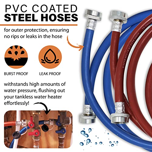 Chromex Tankless Water Heater Flush Kit with Gallon Liquid Descaling