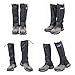 TRIWONDER Leg Gaiters Waterproof Snow Boot Gators Hiking Gaiters Men Women for Walking Climbing Hunting Cycling Backpacking Lightweight Rain Shoe Gaiters (1 Pair) (Black, S)