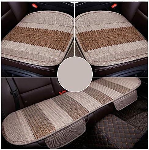 Lixiong カーシート クッション四季 ユニバーサル 車 シート クールクッション と 保存袋 そば カバー 140x49cm 保護 Beige 充填 Size Color お手入れが簡単 3点セット 新作 人気