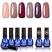 Perfect Summer Gel Nail Polish - Soak Off UV/LED Gel Polish Kit,Base Coat and Top Coat Set, 8ml Each #11