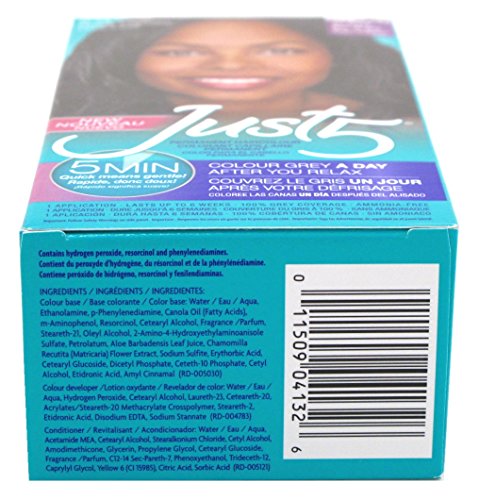 Just 5 5 Minute Colorant, Natural Jet Black - 3 Pack