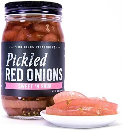 Pernicious Pickling - Pickled Red Onions, 16oz Jars (Multipack) (2)