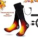 Aqziill Battery Operated Socks USB Heated Socks -Electric Battery Cotton Socks Get Whole Toes Warm-Rechargeable Thermal Socks Breathable Foot Warmer for Skiing Hunting Camping Riding Motocycle