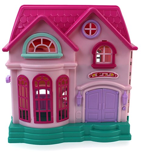 My Sweet Happy Family House Toy Dollhouse Playset w/ Double Sided House, Sounds, 3 Doll Figures, & Furniture - Thumbnail 2
