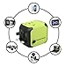 Maxracy International Travel Power Adapter with 2.4A Dual USB Charger and Built-in Spare Fuse Universal AC Wall Outlet Plugs All-in-One for UK, US, AU, Europe & Asia (Green) …