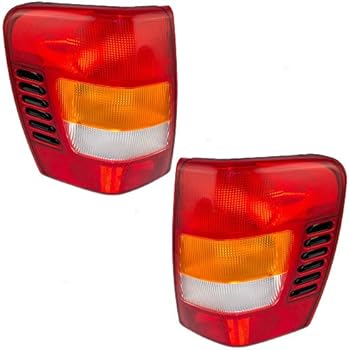 Taillights Tail Lamps with Circuit Boards Driver and Passenger Replacements for 99-02 Jeep Grand Cherokee 5101897AB 5101896AB
