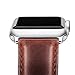 Benuo Apple Watch Series 3 Band, [Classic Collection Series] 42mm Apple iWatch Premium Genuine Leather Strap, Wrist Strap Replacement for Apple Watch Series 2/1/Nike+/Edition (Brown, 42mm)
