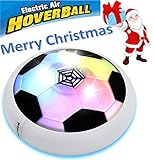 Kids Sports Toys Hover Ball with Powerful LED Light Kid Girls Boys Children Toys Air Power Soccer Football Training Ball for Indoor or Outdoor with Parents Disk Game