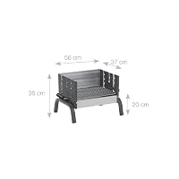 Dancook 1300 Holzkohleboxgrill – Kompakt & Mobil, 40 Cm Grillrost, Aus Edelstahl & Aluminium