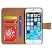 Casea Packing Bcov White Floral Skull Card Slot Wallet Leather Cover Case for Apple iPhone 6 6G