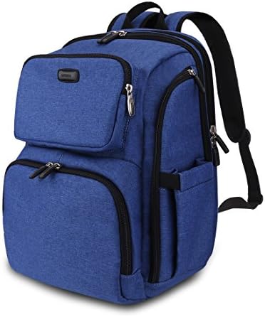 Professional Baby Diaper Backpack with Stroller Straps and Changing Pad, Anti-water and Durable Travel Diaper Bag for Baby Care, 30L Large Capacity Travel Backpack (navy blue)