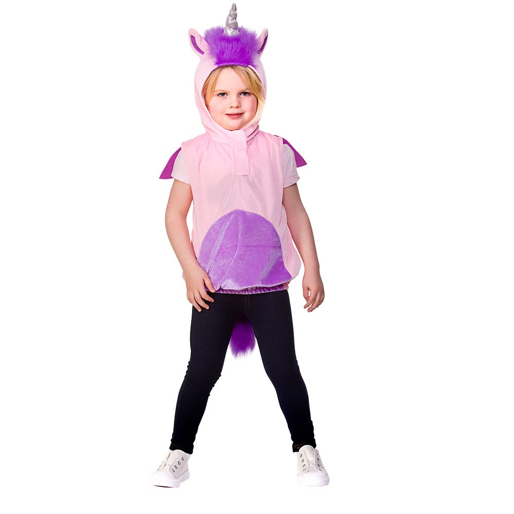 Child/Kids Unisex Unicorn Animal Tabard Fancy Dress Costume (One Size 3-5 years)