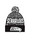 New Era NFL Seattle Seahawks 2016 Sport Knit Beanie, One Size, Black/White