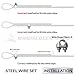 Windscreen4less Shade Sail Wire Rope and 8 Pcs Clips, Wire Cable Galvanized Metal Clamp, 3/16-Inch x 25 Feet