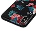 YOKIRIN iPhone Xs Case (2018), Printed Floral Shock-Absorption Soft TPU Rubber Skin Gel Bumper Crystal Colorful Butterfly Anti-Scratch Fingerprint Ultra Thin Slim Protective Cover for iPhone X 2017