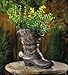 ymorking 10015324 Wholesale Garden Decoration Outdoor Front Yard Frontyard Home House Grass Flowers Spurred Cowboy Boot Planter, Multicolor