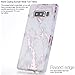 BAISRKE Galaxy Note 8 Case, Shiny Rose Gold Marble Design Bumper Matte TPU Soft Rubber Silicone Cover Phone Case for Samsung Galaxy Note 8 (2017) - White