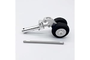 XFLY-MODEL CNC Shock-Absorbing Metal Nose Landing Gear with Dual Wheels