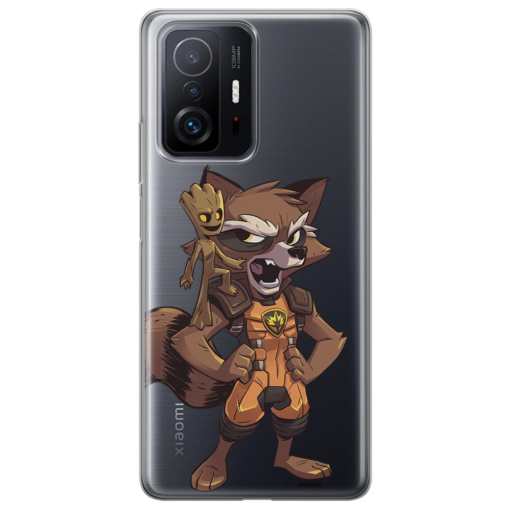 ERT GROUP mobile phone case for Xiaomi 11T 5G / 11T PRO 5G original and officially Licensed Marvel pattern Guardians of the Galaxy 018 optimally, partially transparent