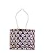 Allsop Home and Garden Soji Stella Drum LED Outdoor Solar Lantern, Handmade with Weather-Resistant Fabric for Patio or Garden, Color (Plum)