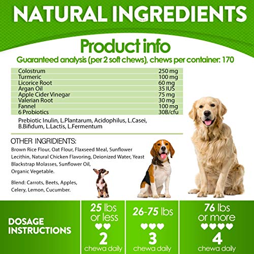 FurroLandia Dog Allergy Relief Chews Omega 3 Salmon Fish Oil