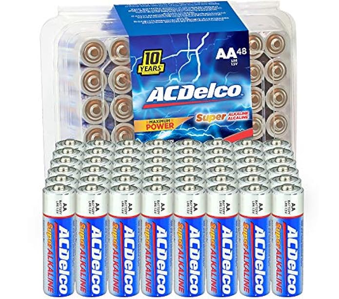 ACDelco Super Alkaline AA Batteries, 48 Count