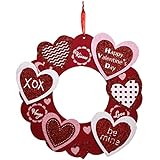 Greenbrier Valentines Day Hanging Wall Sign Decorations and More Home Decor (Wreath Hearts)â€¦