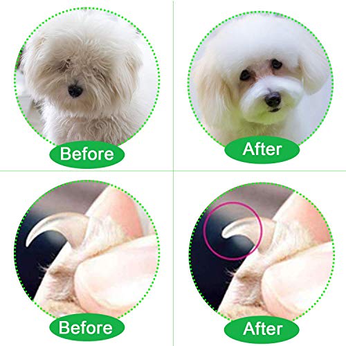 Dog Nail Grinder and Clippers, Vapker Electric Pet Nail Clippers and Hair Trimmer Grooming Tool for Small Medium Large Dogs & Cats with Professional 2 Speed - Thumbnail 6