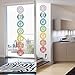 Vinyl Chakras Stickers (Set of 7 Pieces) Health Aum Meditation Yoga Meditation Symbol Art Wall Decals Home Decoration Mantra Meditation Carved Stickers