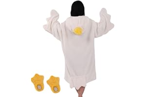 Goose Blanket Hoodie, Wearable Hoodie Blanket With Sleeves, Oversized Warm Duck Sleeping Bag, Geese Shape Hooded Pajamas With