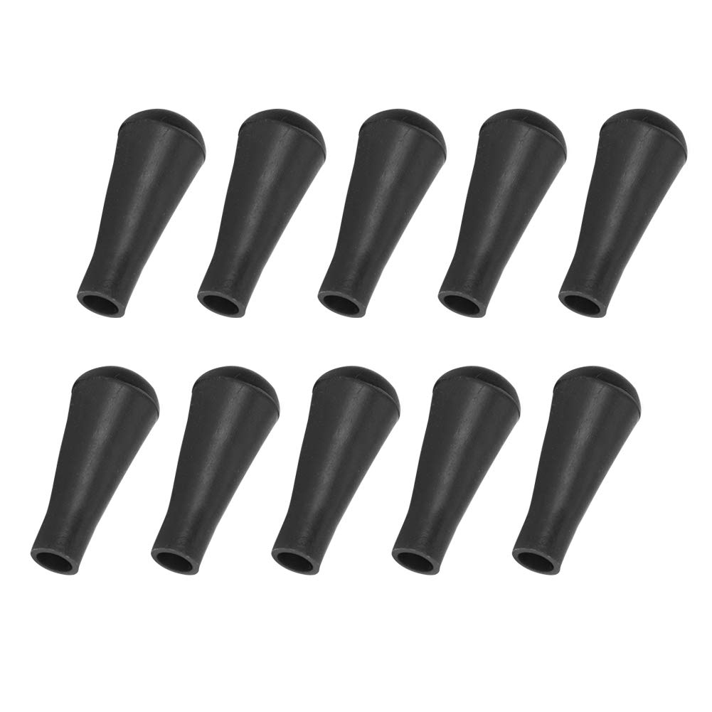 10pcs Rubber Arrowhead, Outdoor Soft Rubber Broadhead, Flexible Rubber Material for Glass Fiber Shaft Carbon Shaft(black, 8mm)