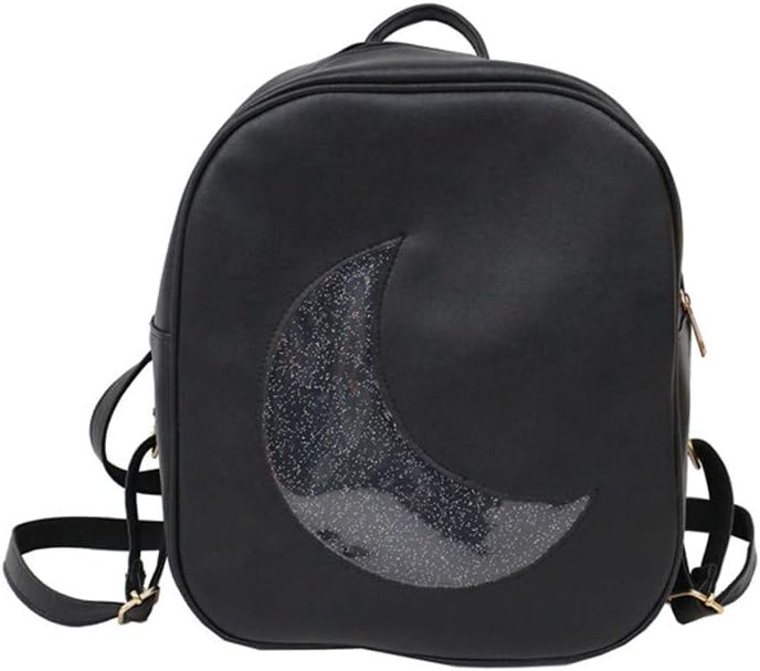 Rialbag Leather Backpack Transparent Moon Backpack School Bags