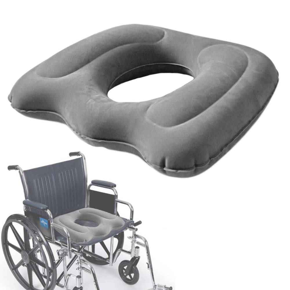 EDWERD Inflatable Seat Cushion Pad for WheelChair Home Office, Anti-Hemorrhoid Seat Doughnut Pressure Relief Accessories, 1 Pcs