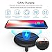 Fast Wireless Charger Station, Tiamat Wireless Charging Pad, Ultra Slim Charge, 7.5W for iPhone X, iPhone 8/ 8 Plus,10W for Samsung Galaxy S8/S8 Plus,S7/S7 Edge,Note 8 - Black