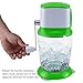 [UPGRADED] Ice Crusher Shaver Manual Hand Crank Ice Grinder for Fine or Coarse Pieces - Ice Treats or Slushy Desserts Large 50 OZ Bucket Shaved Ice Treats or Slushy Desserts 304 Stainless Steel Blade