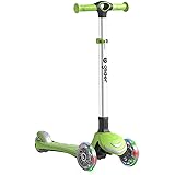 neon vybe kick scooter glider pink led for kids