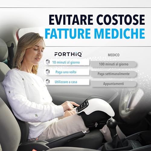 FORTHiQ Wireless Knee Massager - Joint Pain Relief - Infrared Laser Technology - Therapeutic Vibration for Arthritis, Swelling, Strained Ligaments and Injuries