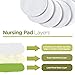 Organic Bamboo Nursing Pads (12 Pack) + 3 Bonuses | 3.9'' (10cm) | Super Soft & Absorbent, Hypoallergenic | Breathable, Washable, Leak-Proof | Premium Reusable Breast Pads